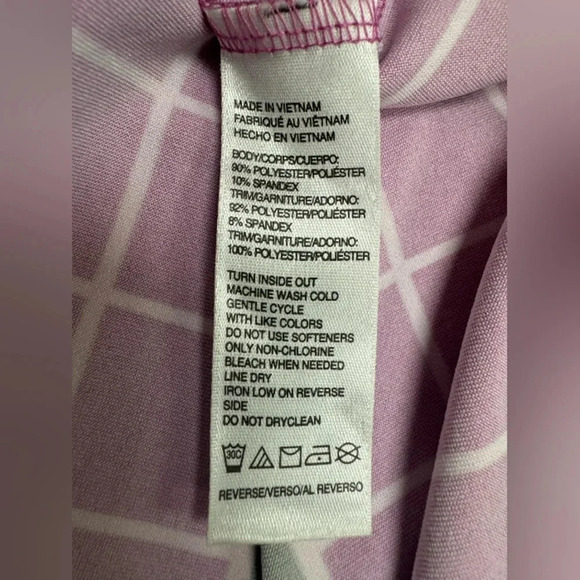 Izod Golf Dress EUC Mini Sleeveless Pink/White/Grey Size Medium - Picture 7 of 7